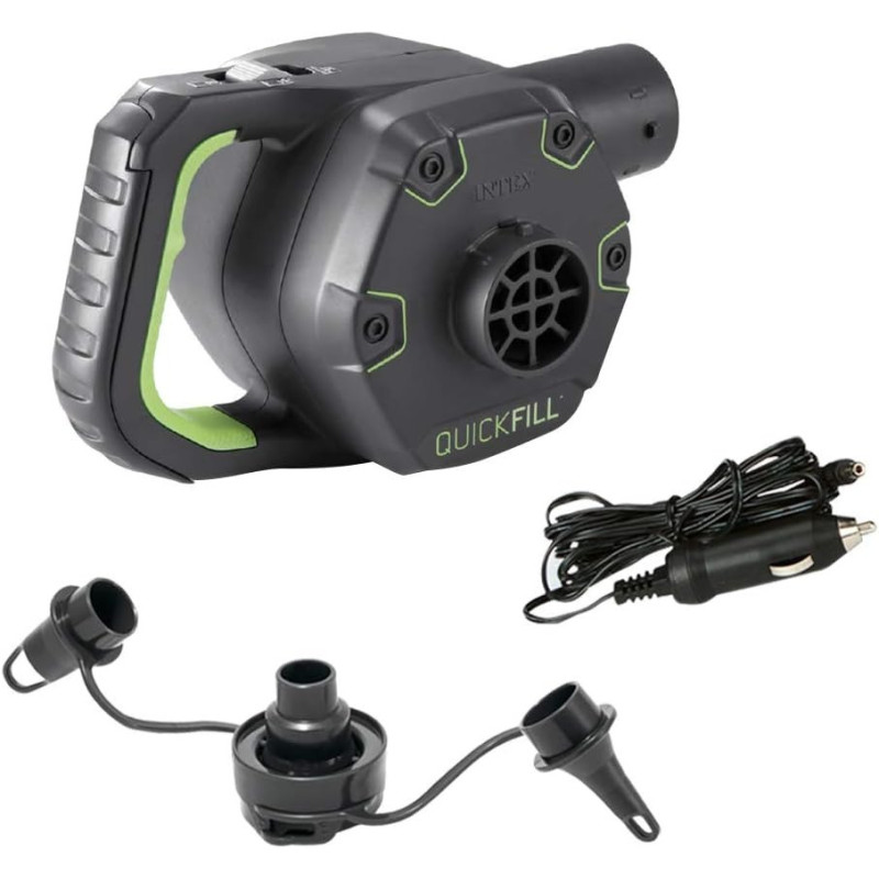 Intex Rechargeable Electric Pump Indoor And Outdoor Use, Black