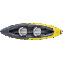 Intex Explorer K2 Inflatable Kayak Set Includes Deluxe 86In Aluminum Oars And High Output Pump Superstrong Pvc Adjustable Seats With Backrest 2 Person 400LB Weight Capacity