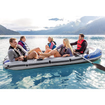 Intex Excursion Inflatable Boat Set With Aluminium Oars And Pump