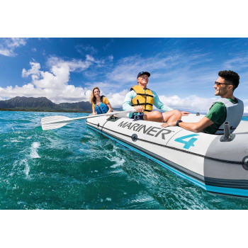 Intex Plastic Mariner Inflatable Boat Set Series, Grey