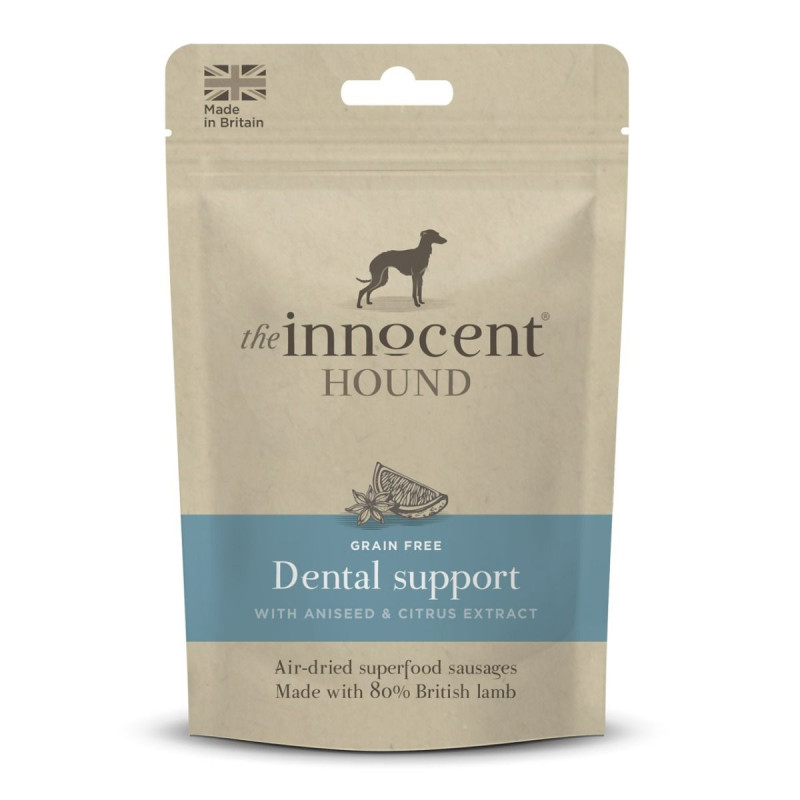 The Innocent Hound Dental Support British Lamb Aniseed & Citrus Exract Dog Sausages 5pcs