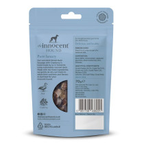 The Innocent Hound Sliced Duck with Cranberry Dog Sausages 70g