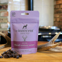 The Innocent Hound Sliced Venison with Potato Dog Sausages 70g