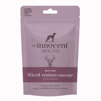 The Innocent Hound Sliced Venison with Potato Dog Sausages 70g