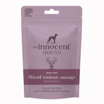 The Innocent Hound Sliced Venison with Potato Dog Sausages 70g