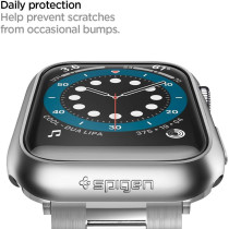 Spigen Thin Fit Designed For Apple Watch Case For 44Mm Series Se2/6/Se/5/4, Graphite
