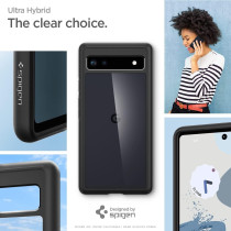 Spigen Ultra Hybrid Designed For Pixel 6A Case, Matte Black