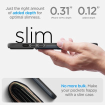 Spigen Slim Armor Cs Designed For iphone 14 Pro Case, Metal Slate