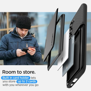 Spigen Slim Armor Cs Designed For Galaxy S23 Plus Case, Black