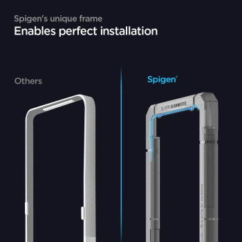 Spigen Tempered Glass Compatible With SaMSung Galaxy A72, Installation Kit Included, Full Coverage, Scratch Resistant, 9H Screen Protector