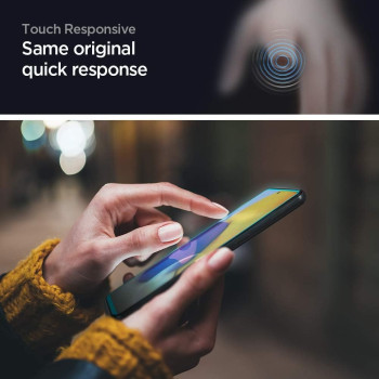 Spigen Tempered Glass Compatible With SaMSung Galaxy A72, Installation Kit Included, Full Coverage, Scratch Resistant, 9H Screen Protector