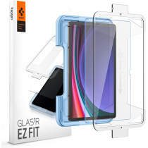 Spigen Tempered Glass Screen Protector Glastr Ez Fit Designed For Galaxy Tab S9 Plus, 9H Hardness/Case-Friendly