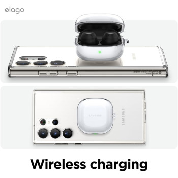 Elago Clear Case Compatible With Samsung Galaxy Buds Fe Case/Galaxy Buds 2 Pro Case/Galaxy Buds 2 Case/Galaxy Buds Pro Case/Galaxy Buds Live Case, Clear