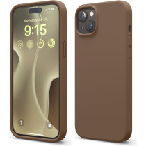 Elago Compatible With iphone 15 Plus Case, Liquid Silicone Case, Full Body Protective Cover, Shockproof, Slim Phone Case, Anti-Scratch Soft Microfiber Lining, 6.7 Inch, Brown