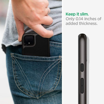 Spigen Neo Hybrid Designed For Google Pixel 4 Xl Case, Gunmetal