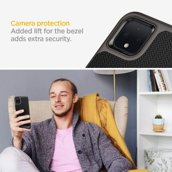 Spigen Neo Hybrid Designed For Google Pixel 4 Xl Case, Gunmetal