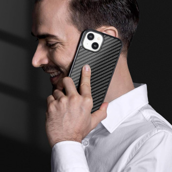 Monocarbon Real Carbon Fiber Case For iphone 15, 6.1 In Dropproof Cover Compatible With Magsafe, Military Grade Shockproof Anti-Scratch Rugged Protective Case