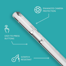 Tech21 Evo Crystal Kick Case For iphone 15 Pro Max, Compatible With Magsafe, Impact Protection Case, Kickstand, White