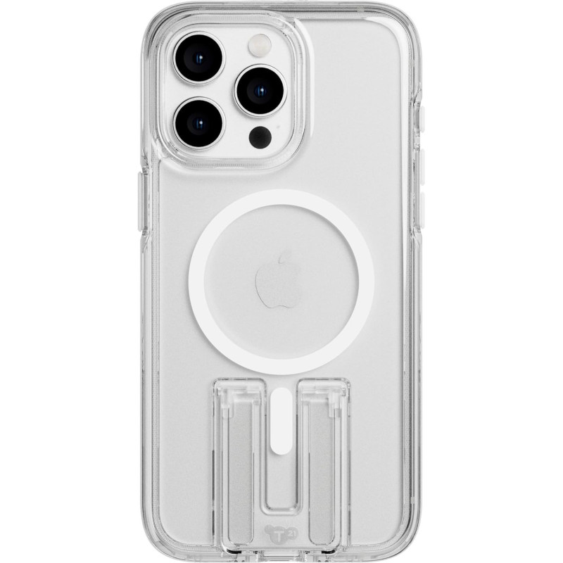 Tech21 Evo Crystal Kick Case For iphone 15 Pro Max, Compatible With Magsafe, Impact Protection Case, Kickstand, White