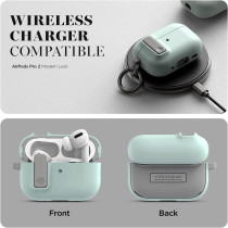 VRS Design Modern Lock Airpods Pro Case For Apple Airpods Pro 2Nd Generation And 1St Generation, Marine Green