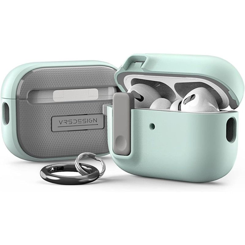 VRS Design Modern Lock Airpods Pro Case For Apple Airpods Pro 2Nd Generation And 1St Generation, Marine Green