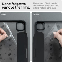 Spigen Ultra Hybrid Pro Designed For IPad Pro 12.9 Inch Case M2 6Th Generation 5Th Generation With Clear Transparent, Black
