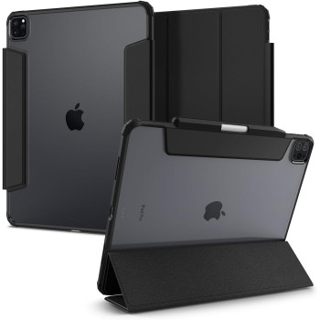 Spigen Ultra Hybrid Pro Designed For IPad Pro 12.9 Inch Case M2 6Th Generation 5Th Generation With Clear Transparent, Black