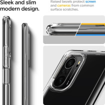 Spigen Ultra Hybrid Designed For Poco F3 Case/Designed For Mi 11X Pro Case/Designed For Mi 11X Case, Crystal Clear