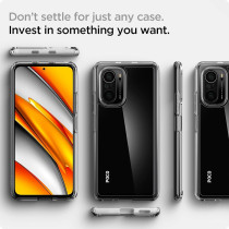 Spigen Ultra Hybrid Designed For Poco F3 Case/Designed For Mi 11X Pro Case/Designed For Mi 11X Case, Crystal Clear