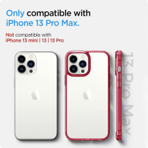 Spigen Ultra Hybrid Designed For iphone 13 Pro Max Case, Red Crystal