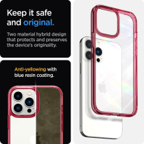 Spigen Ultra Hybrid Designed For iphone 13 Pro Max Case, Red Crystal