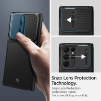 Spigen Optik Armor Designed For Galaxy S22 Ultra Case, Black