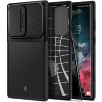 Spigen Optik Armor Designed For Galaxy S22 Ultra Case, Black