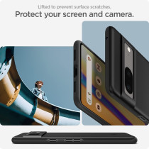 Spigen Thin Fit Pixel 7 Case, Black, Slim, Durable And Scratch Resistant