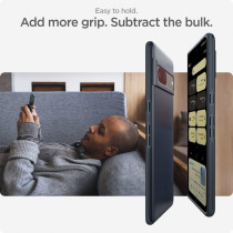 Spigen Thin Fit Designed For Pixel 7 Case, Metal Slate