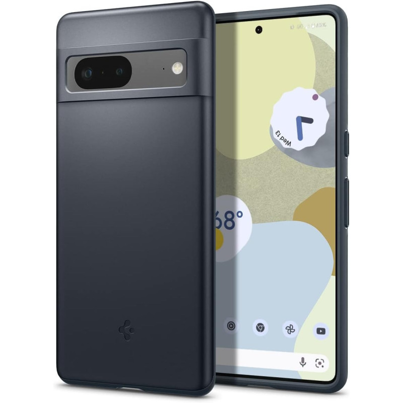 Spigen Thin Fit Designed For Pixel 7 Case, Metal Slate
