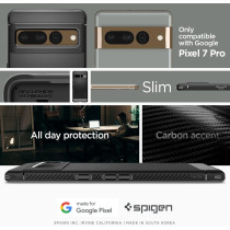 Spigen Rugged Armor Designed For Pixel 7 Pro Case, Matte Black