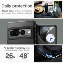 Spigen Rugged Armor Designed For Pixel 7 Pro Case, Matte Black