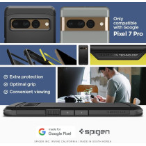 Spigen Tough Armor Case Compatible With Google Pixel 7 Pro, Black