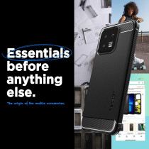 Spigen Rugged Armor Designed For Xiaomi 13 Case, Matte Black
