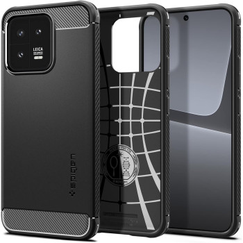 Spigen Rugged Armor Designed For Xiaomi 13 Case, Matte Black