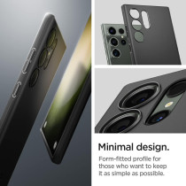 Spigen Thin Fit Designed For Galaxy S23 Ultra Case, Black