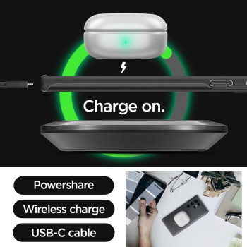 Spigen Thin Fit Designed For Galaxy S23 Ultra Case, Black