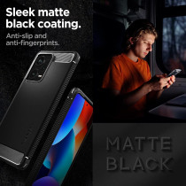 Spigen Rugged Armor Designed For Redmi Note 12 Pro Plus Case, Matte Black