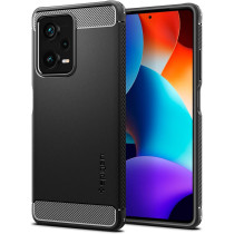 Spigen Rugged Armor Designed For Redmi Note 12 Pro Plus Case, Matte Black