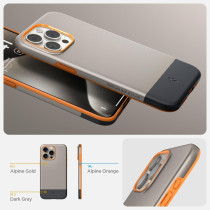 Spigen Magnetic Style Armor Magfit Designed For iphone 15 Pro Case, Compatible With Magsafe, Alpine Gold