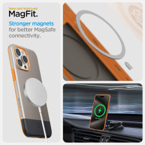 Spigen Magnetic Style Armor Magfit Designed For iphone 15 Pro Case, Compatible With Magsafe, Alpine Gold