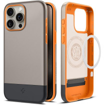 Spigen Magnetic Style Armor Magfit Designed For iphone 15 Pro Case, Compatible With Magsafe, Alpine Gold