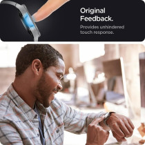 Spigen Tempered Glass Screen Protector Designed For Galaxy Watch 4 Classic, 2 Pack