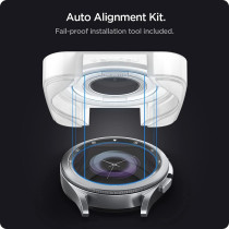 Spigen Tempered Glass Screen Protector Designed For Galaxy Watch 4 Classic, 2 Pack